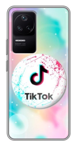 Чехол с картинкой "TikTok принт" для Xiaomi POCO F4 (5G)