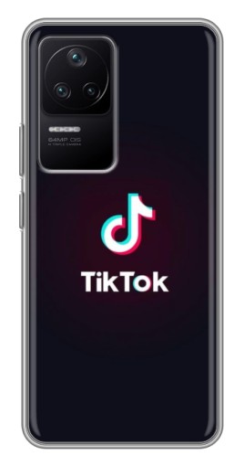 Чехол с печатью "TikTok темный" для Xiaomi POCO F4 (5G)