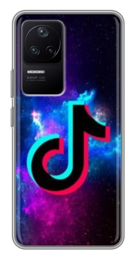 Чехол с печатью "ТикТок в космосе" для Xiaomi POCO F4 (5G)