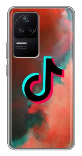 Чехол с картинкой "ТикТок в тучах" для Xiaomi POCO F4 (5G)