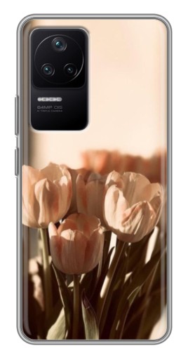 Силиконовый чехол с изображением "Тюльпаны на солнце" для Xiaomi POCO F4 (5G)