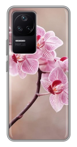 Силиконовый чехол с изображением "Веточка орхидеи" для Xiaomi POCO F4 (5G)