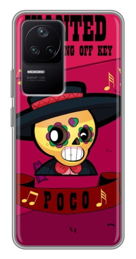 Чехол с принтом "WANTED POCO" для Xiaomi POCO F4 (5G)