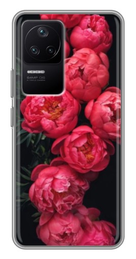 Чехол с принтом "Яркие пионы" для Xiaomi POCO F4 (5G)