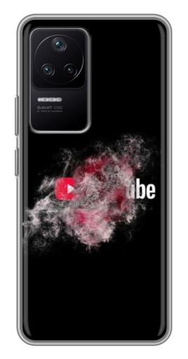 Чехол с принтом "Яркий Ютуб" для Xiaomi POCO F4 (5G)