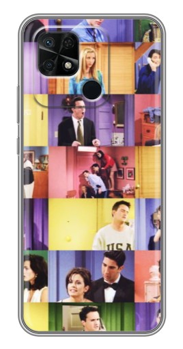 Силиконовый чехол с изображением "Актеры Друзья" для Xiaomi Redmi 10C