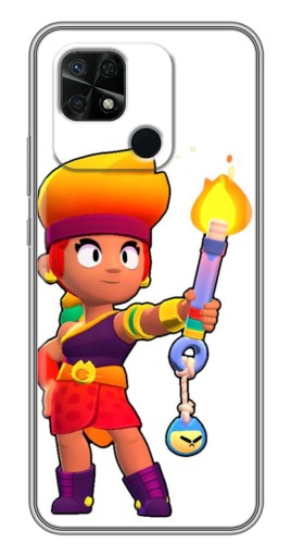 Силиконовый чехол с изображением "Amber Бравл старс" для Xiaomi Redmi 10C