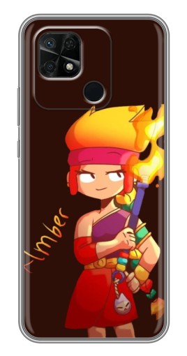 Чехол с принтом "Amber с факелом" для Xiaomi Redmi 10C