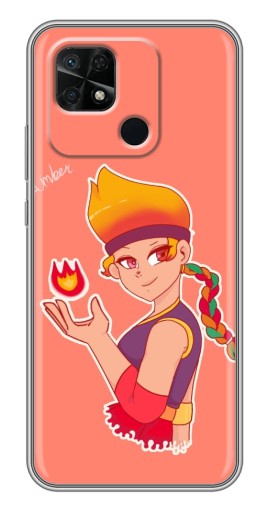 Чехол с картинкой "Amber с огоньком" для Xiaomi Redmi 10C