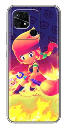 Чехол с печатью "Амбер в огне" для Xiaomi Redmi 10C
