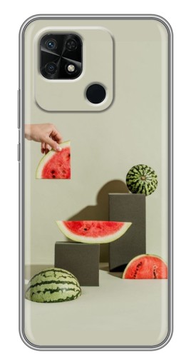 Чехол с картинкой "Арт Арбузы" для Xiaomi Redmi 10C