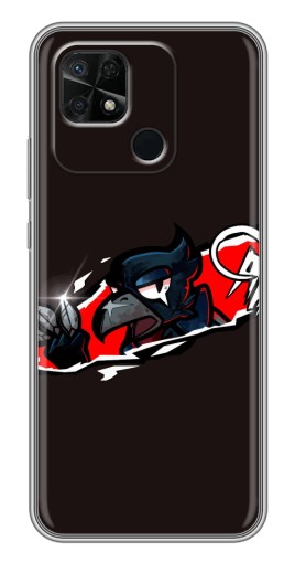 Силиконовый чехол с изображением "Ассасин Ворон" для Xiaomi Redmi 10C