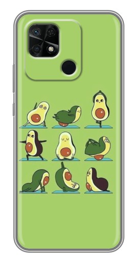 Чехол с принтом "Авокадо Йога" для Xiaomi Redmi 10C