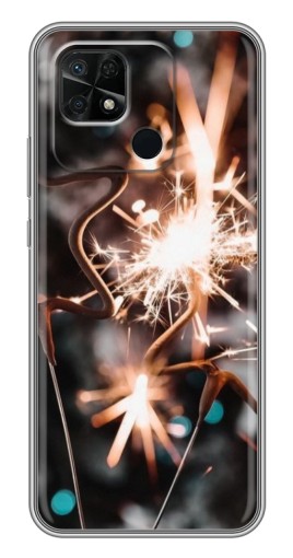 Чехол с печатью "Бенгальские огни" для Xiaomi Redmi 10C