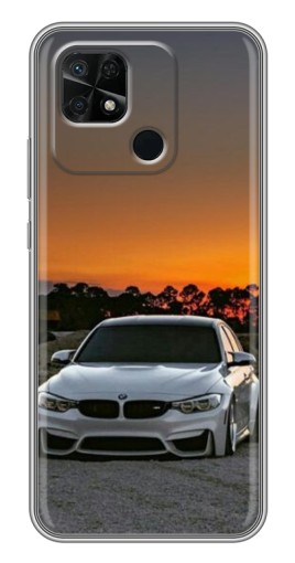 Чехол с печатью "BMW белая" для Xiaomi Redmi 10C