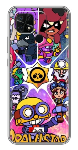 Силиконовый чехол с изображением "Brawl заставка" для Xiaomi Redmi 10C