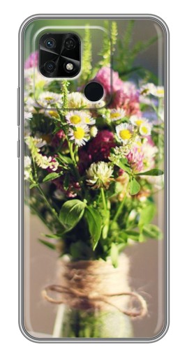 Чехол с печатью "Букет полевых цветов" для Xiaomi Redmi 10C