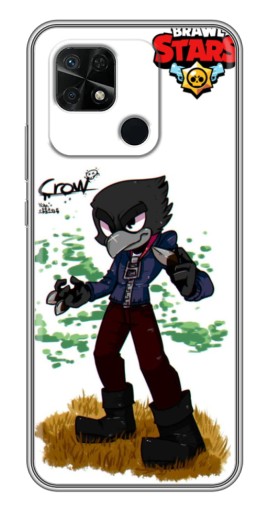 Чехол с картинкой "Crow" для Xiaomi Redmi 10C