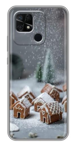 Чехол с картинкой "Домики из пряников" для Xiaomi Redmi 10C
