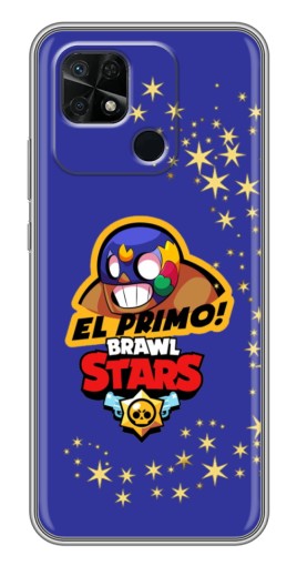 Силиконовый чехол с изображением "El Primo в маске" для Xiaomi Redmi 10C