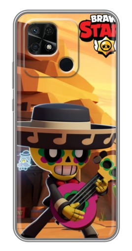 Чехол с картинкой "Гитарист Poco" для Xiaomi Redmi 10C