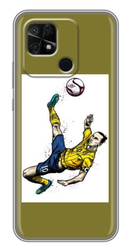 Силиконовый чехол с изображением "Гол Ибрагимовича" для Xiaomi Redmi 10C