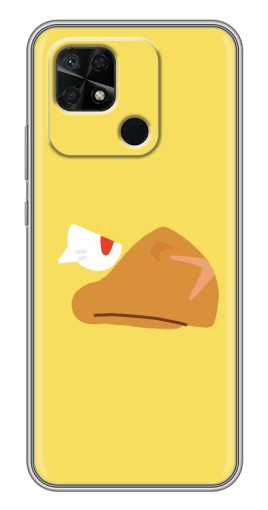 Силиконовый чехол с изображением "Gold Crow" для Xiaomi Redmi 10C