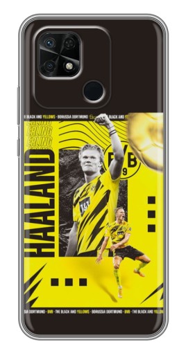 Силиконовый чехол с изображением "Golden Haaland" для Xiaomi Redmi 10C
