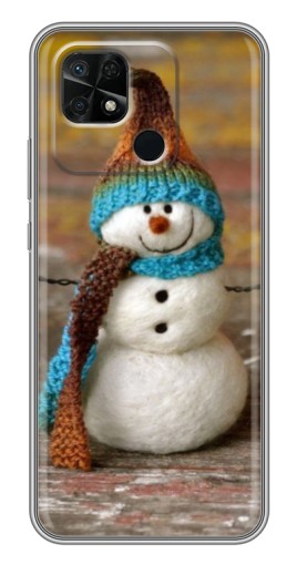 Чехол с принтом "Игрушечный снеговик" для Xiaomi Redmi 10C