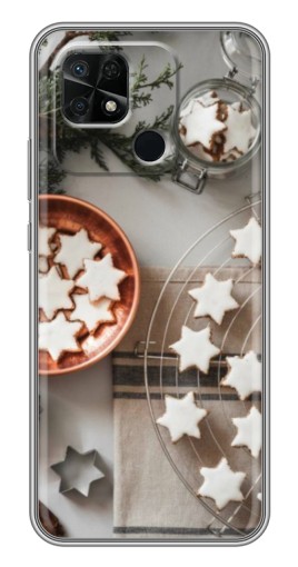 Чехол с картинкой "Имбирные звездочки" для Xiaomi Redmi 10C