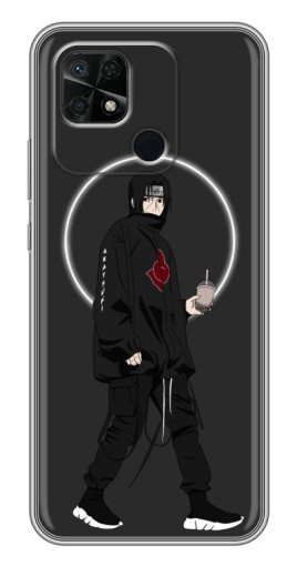 Чехол с принтом "Итачи с напитком" для Xiaomi Redmi 10C