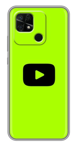 Чехол с картинкой "Кнопка Ютуба" для Xiaomi Redmi 10C