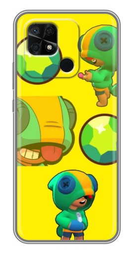 Чехол с печатью "Кристалл и Леон" для Xiaomi Redmi 10C
