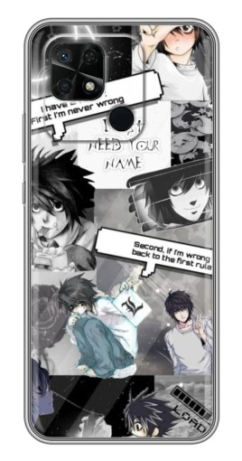 Чехол с картинкой "L - Death note" для Xiaomi Redmi 10C