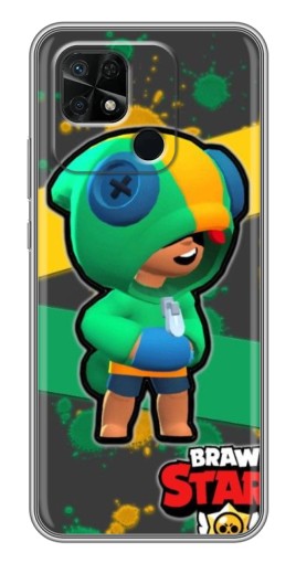Силиконовый чехол с изображением "Leon Brawl Stars" для Xiaomi Redmi 10C