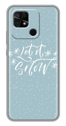 Чехол с принтом "Let it Snow" для Xiaomi Redmi 10C