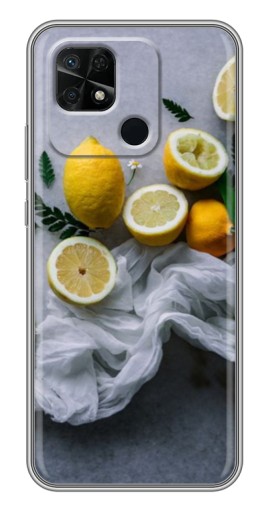 Чехол с картинкой "Лимонное настроение" для Xiaomi Redmi 10C