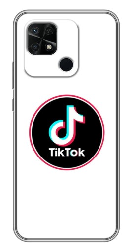Чехол с принтом "Лого Тик Ток" для Xiaomi Redmi 10C