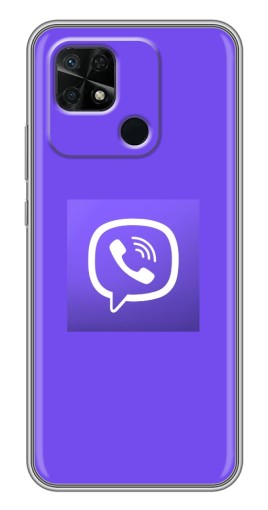 Силиконовый чехол с изображением "Лого Viber" для Xiaomi Redmi 10C