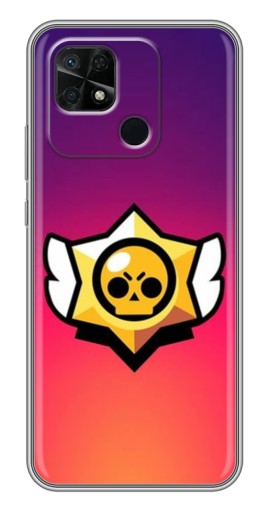 Чехол с принтом "Логотип Brawl Stars" для Xiaomi Redmi 10C