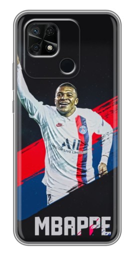Чехол с картинкой "Mbappe в ПСЖ" для Xiaomi Redmi 10C