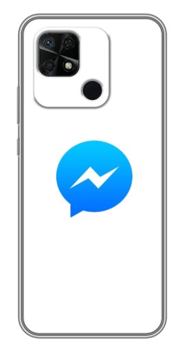 Чехол с печатью "messenger logo" для Xiaomi Redmi 10C