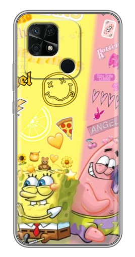 Чехол с картинкой "Модный разговор" для Xiaomi Redmi 10C