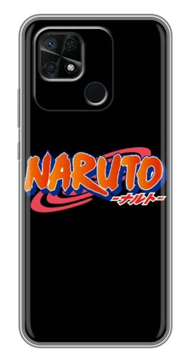 Силиконовый чехол с изображением "Надпись Naruto" для Xiaomi Redmi 10C