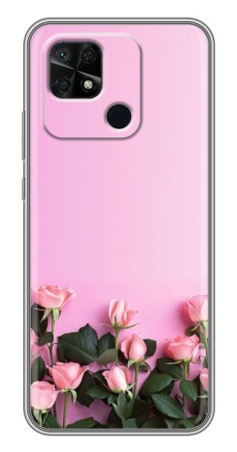Силиконовый чехол с изображением "Нежные розы" для Xiaomi Redmi 10C