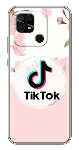 Чехол с картинкой "Нежный принт" для Xiaomi Redmi 10C