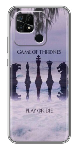 Чехол с печатью "Play or Die" для Xiaomi Redmi 10C