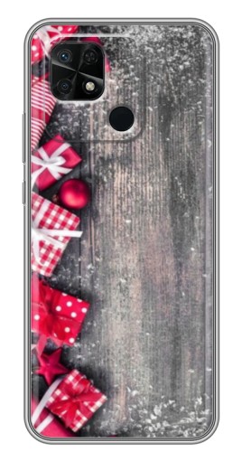 Силиконовый чехол с изображением "Подарочный фон" для Xiaomi Redmi 10C