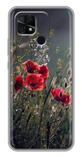 Чехол с картинкой "Поле цветов" для Xiaomi Redmi 10C