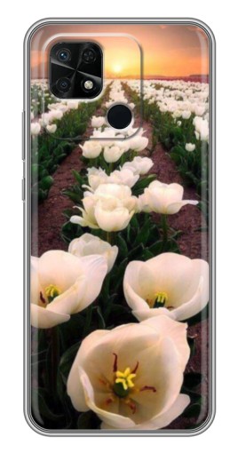 Чехол с принтом "Поле тульпанов " для Xiaomi Redmi 10C